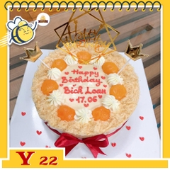 Bánh sinh nhật trứng muối Y22 bông lan trứng muối ngon