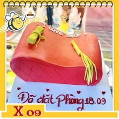Bánh kem X09 ghế tình yêu troll bạn thân (đặt trước 1-2 ngày)