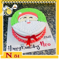 Bánh kem noel đẹp mừng giáng sinh N51