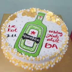 X12 - Bánh sinh nhật hình chai bia lạ mắt