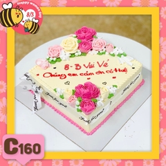 Bánh kem 8/3 quà tặng quốc tế phụ nữ C160