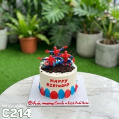 Bánh kem mini C214 siêu anh hùng rực cháy