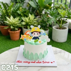 Bánh kem mini C215 bé trai và thế giới xanh dịu