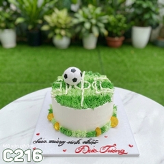 Bánh kem mini C216 sân cỏ bóng đá sôi động