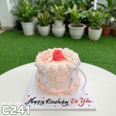 Bánh kem mini C241 hoa hồng kem sữa ngọt ngào