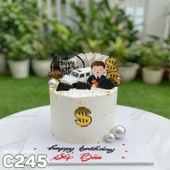 Bánh kem mini C245 phong cách doanh nhân tài lộc