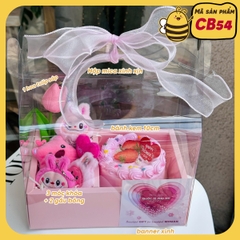 [TpHCM] Combo set gấu hoa bánh quà tặng 8/3 móc khóa bông CB54