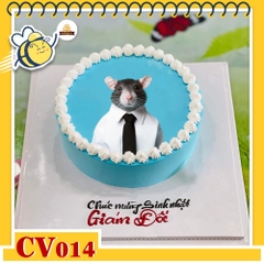 Bánh kem CV014 sinh nhật tuổi tí hình con chuột cực ngầu