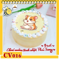 Bánh kem CV016 sinh nhật tuổi tí hình con chuột cưng muốn xỉu