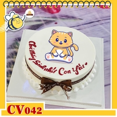 Bánh kem CV042 sinh nhật tuổi Mẹo hình con mèo ngộ nghĩnh