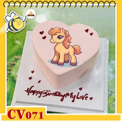 Bánh kem CV071 sinh nhật tuổi Ngọ hình con ngựa dễ thương