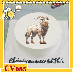 Bánh kem CV085 sinh nhật tuổi Mùi hình con dê mạnh mẽ