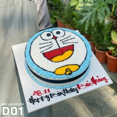 Bánh kem Doremon D01 mặt bé đôrêmon cười vui hết cỡ siêu đẹp