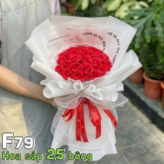 Bó hoa hồng sáp vĩnh cửu F79 25 bông