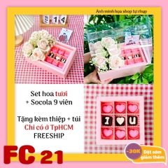 Set socola và hoa tươi FC21 valentine