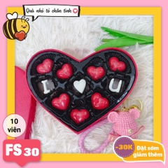 Hộp socola valentine trái tim FS30 10 viên (Chỉ ship TpHCM)