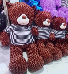[BAK3251] Gấu Teddy nâu mặc áo đủ kích thước