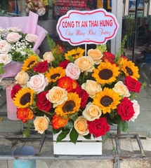 HG13 - Giỏ hoa khai trương hồng phát