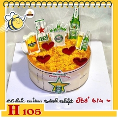 Bánh sinh nhật bông lan trứng muối H105