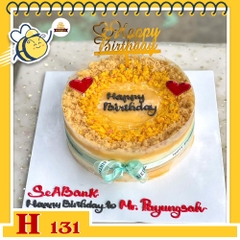 Bánh sinh nhật bông lan trứng muối H131 tặng bạn, người thân vô cùng ý nghĩa