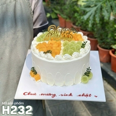 Bánh kem sinh nhật H232 trái cây nhiệt đới đẹp mắt và thanh mát