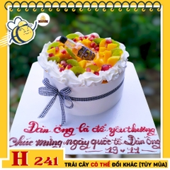 Bánh kem sinh nhật H241 trái cây rượu tây độc đáo