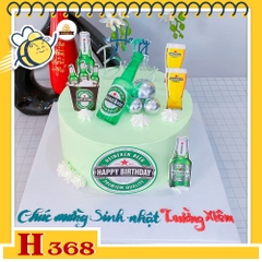 Bánh kem sinh nhật H368 Bánh kem bia Heineken, món quà độc đáo cho phái mạnh