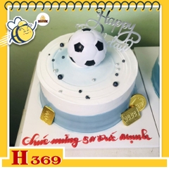 Bánh kem sinh nhật H369 Bóng đá và tài lộc, món quà ý nghĩa cho fan túc cầu