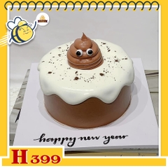 Bánh kem sinh nhật H399 troll bạn bè với cục "poo" dễ thương