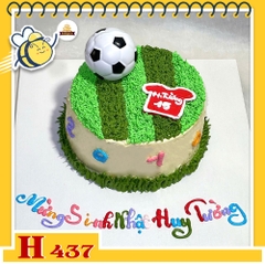 Bánh kem sinh nhật H437 Bánh sinh nhật bóng đá, sân cỏ tặng bạn trai, chồng