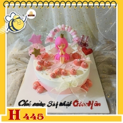 Bánh kem sinh nhật H445 thiên thần dễ thương tặng bé gái