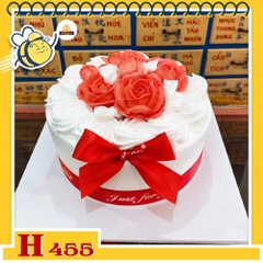 Bánh kem sinh nhật H455 hoa hồng đỏ tặng người yêu lãng mạn và ấm áp