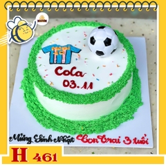 Bánh kem sinh nhật H461 sân bóng đá áo Messi tặng bé trai đam mê thể thao