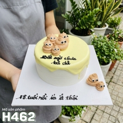 Bánh kem sinh nhật H462 troll độc đáo hình cục phân vui nhộn, hài hước