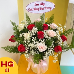Giỏ hoa sinh nhật khai trương HG11
