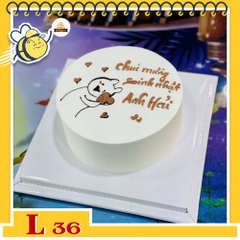 Bánh kem đẹp L36 vẽ hình phong cách hàn quốc dễ thương