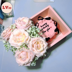 [Chỉ ship HCM] Set hoa bánh kem LV22