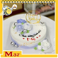 Bánh kem M37 tặng mẹ yêu bắt hoa màu tím thanh lịch nhã nhặn