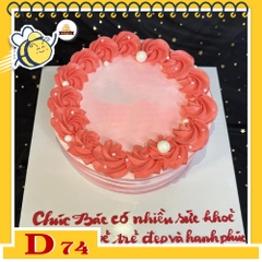 Mẫu bánh kem đẹp D74 đơn giản xinh xắn