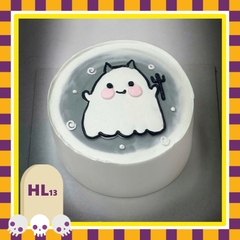 Bánh kem Halloween HL13 con ma đáng iu