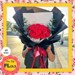 Bó hoa sáp hoa hồng vĩnh cửu FL93 mẫu 20 bông