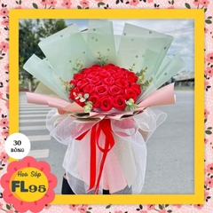 Bó hoa sáp hoa hồng vĩnh cửu FL95 mẫu 30 bông