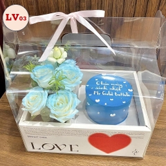 [Chỉ ship HCM] Set hoa bánh kem LV03