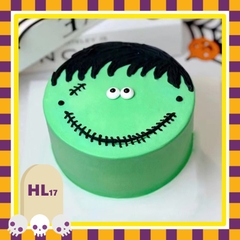 Bánh kem Halloween HL17 quái vật xanh monster