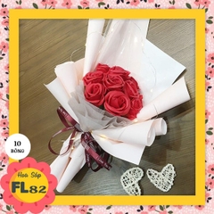 Bó hoa sáp hoa hồng vĩnh cửu FL82 mẫu 10 bông