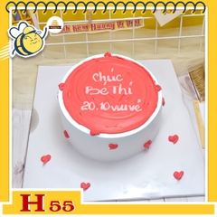 Bánh kem phụ nữ 20/10 H55 phong cách sang trọng mới nhất hiện nay