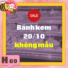 Bánh kem phụ nữ 20/10 H69 bánh không mẫu thiết kế đẹp