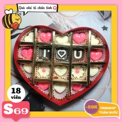 Hộp socola valentine S69 24 viên - Chocolate chất lượng giao tận nhà