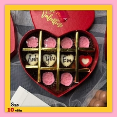 Hộp socola valentine S50 10 viên - Chocolate chất lượng giao tận nhà