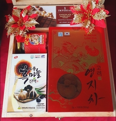 T124: Trà linh chi Hàn Quốc, Tỏi Đen, Bánh Imperial Thái Lan, Hũ Trái Cây Sấy